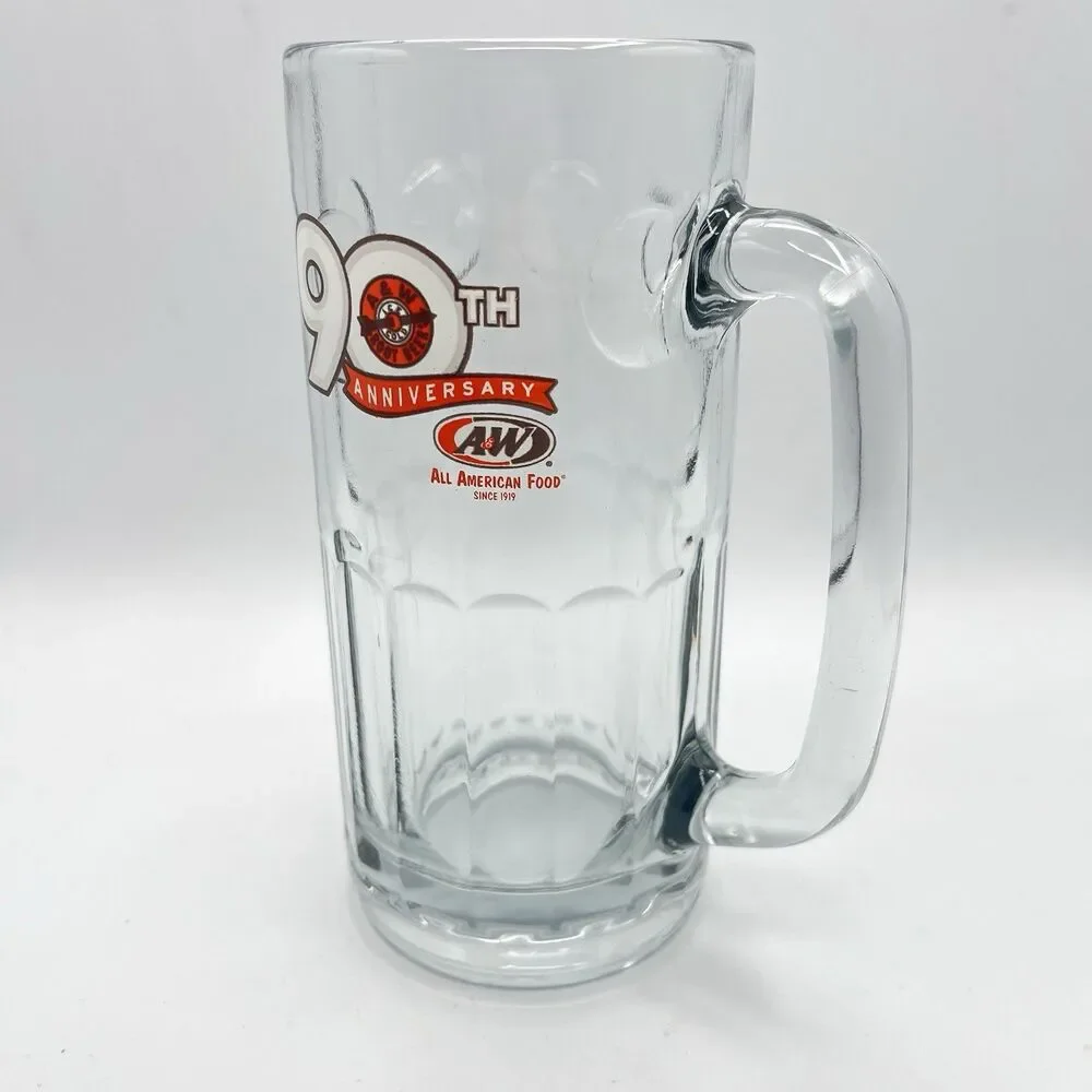 Vintage - A&W Root Beer 90th Anniversary Mug - 7” Tall  18 oz.